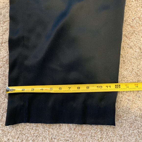 Custom Made Black Satin, Wide Leg Pants, Size is approximately 2X. - Picture 6 of 6